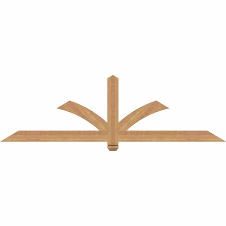 Ekena Millwork Redmond Smooth Timber Gable Bracket, Western Red Cedar, 72"W x 21"H x 1 1/2"D x 3 1/2"F, 7/12 Pitch GBW072X21X0204RED00SWR